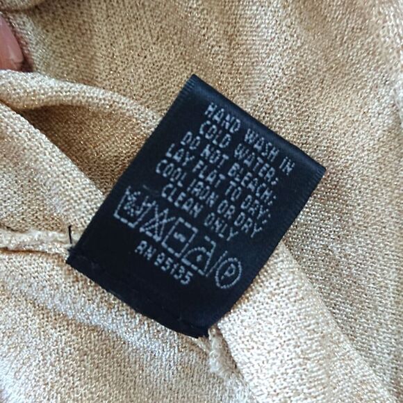 Lafayette 148 gold tone mother of pearl buttons cardigan size P - Picture 8 of 13